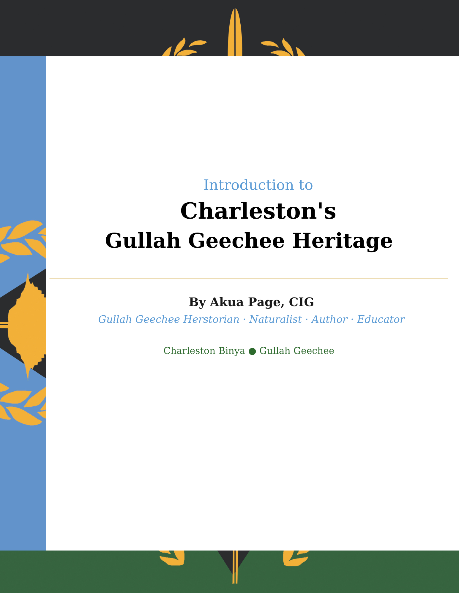 Intro to Charleston's Gullah Geechee Heritage Ebook